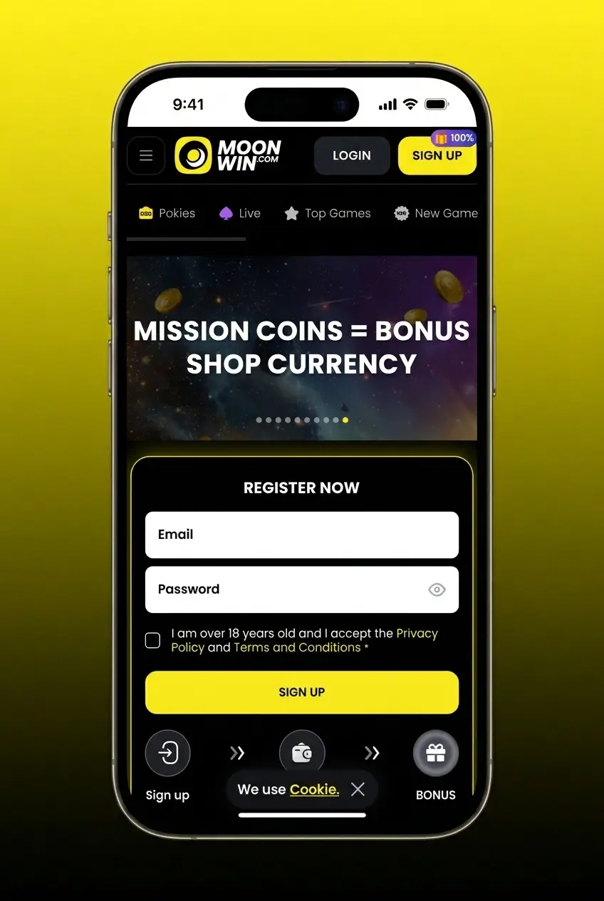 Moonwin app basketball betting interface on iOS and Android showing live markets and in-play odds for Australian users