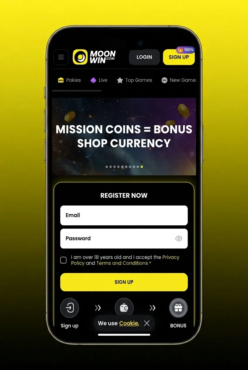 Moonwin app basketball betting interface on iOS and Android showing live markets and in-play odds for Australian users