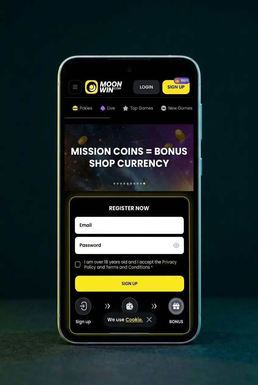 Moonwin APK download and install steps on Android device showing app setup process from file to home screen