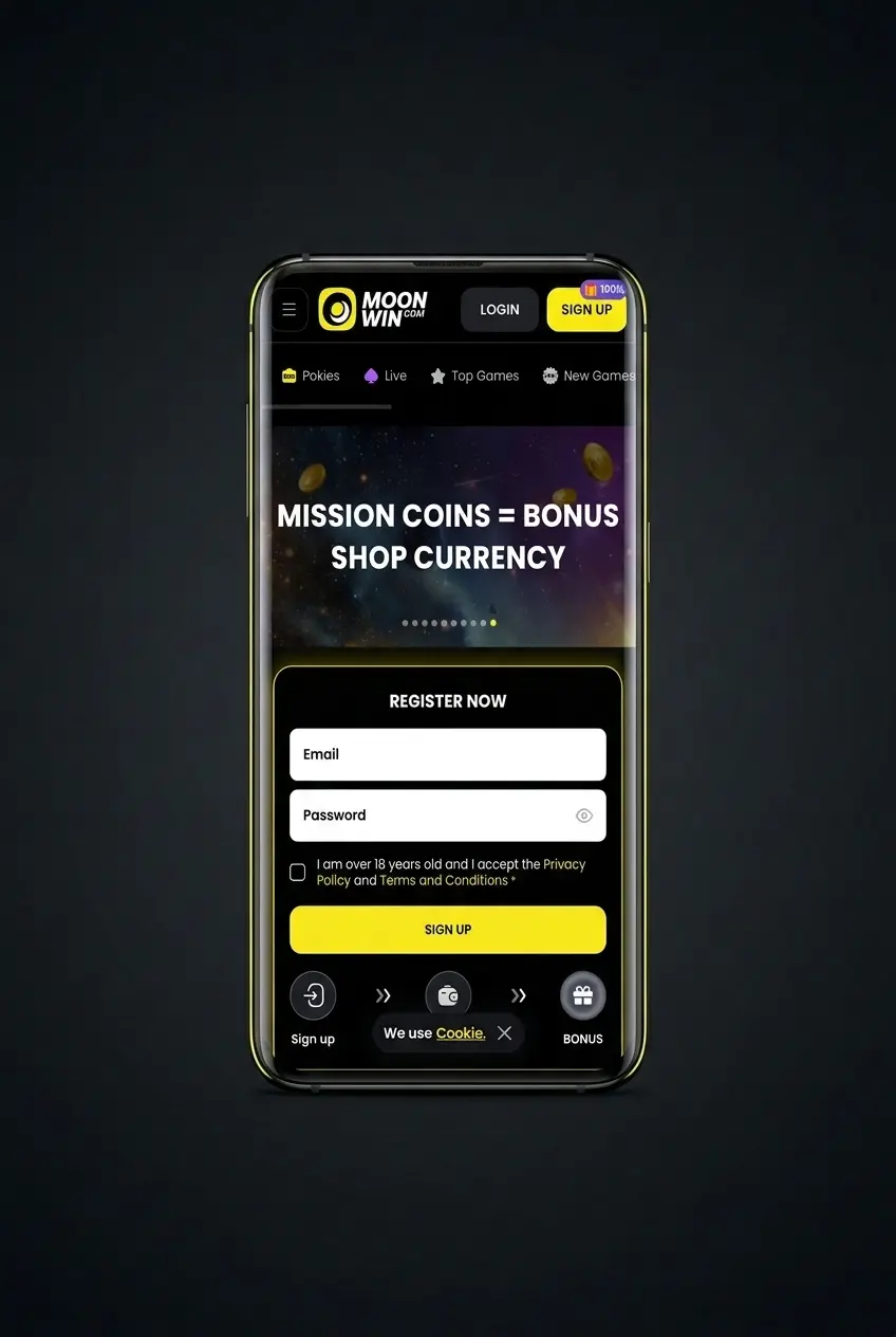 Step-by-step guide on how to place a sports bet on Moonwin, from account login to confirmed wager