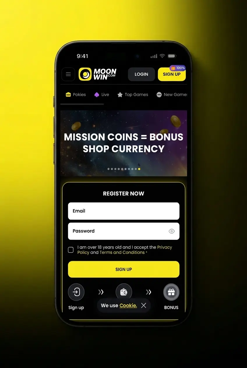 Step-by-step guide to playing live casino games on Moonwin from registration to placing bets at a live dealer table