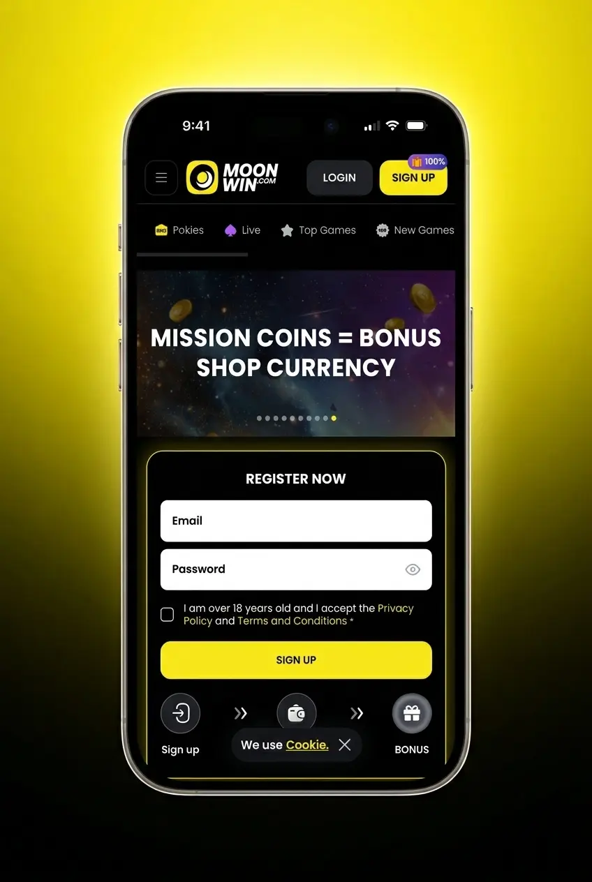 Step-by-step guide on how to bet on football at Moonwin, from registration to placing your first wager